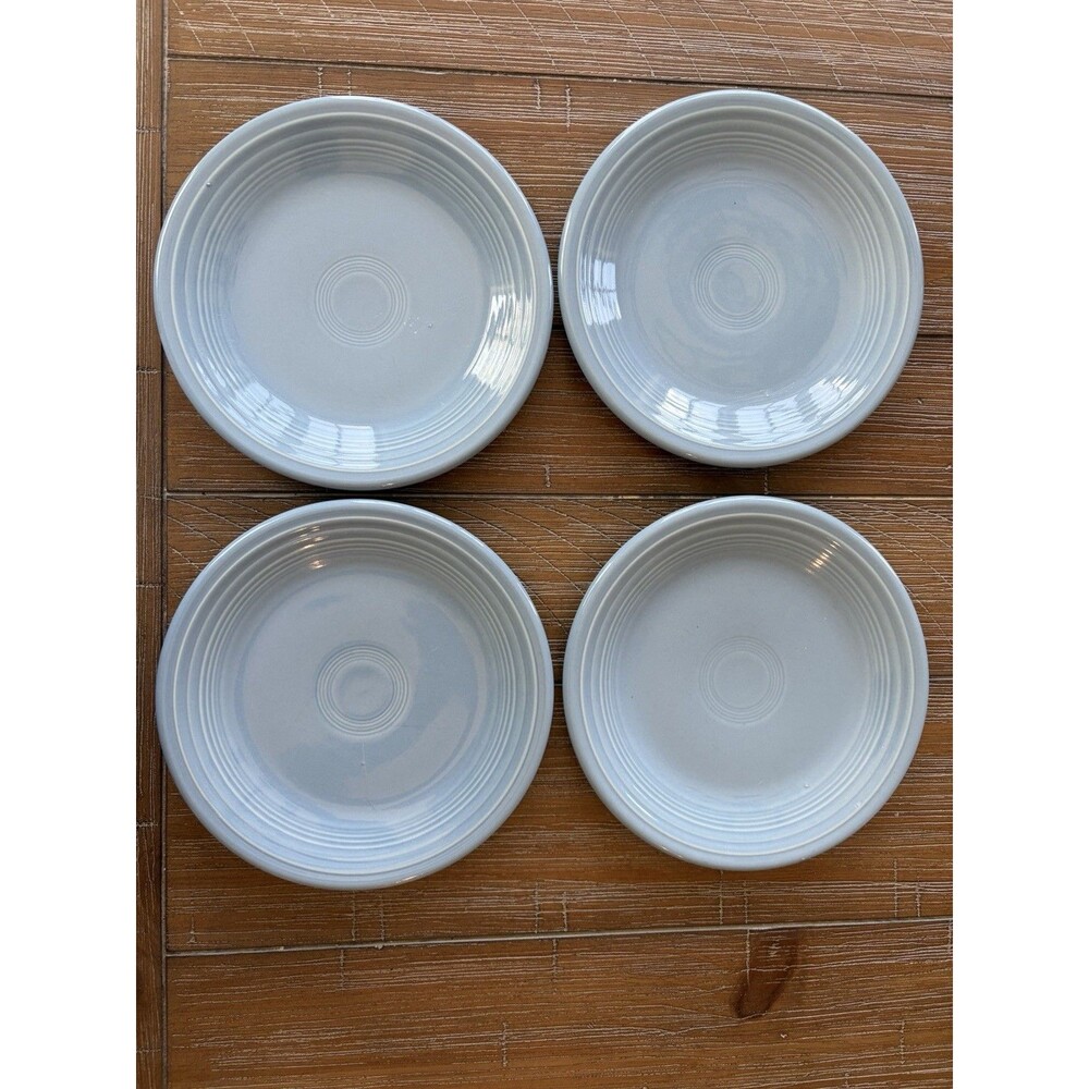FIESTAWARE Periwinkle Blue 7 1/4" Salad Dessert Plates Fiesta Lot of 4